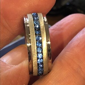 Titanium eternity band